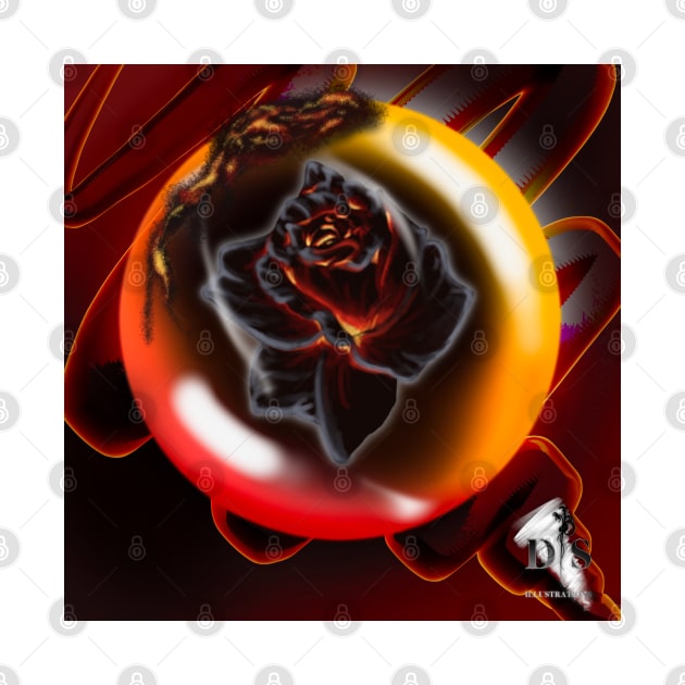 Mind Ball Lava Roses by Danispolez_illustrations