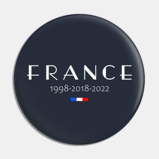 Vintage France 1998 2018 2022 French Flag Pin