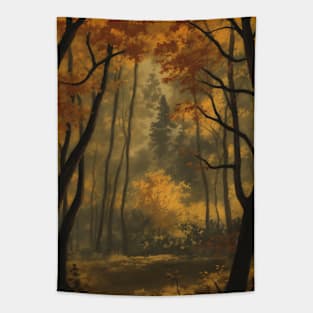 Hiking Trail in Fall - Autumn Woodland Tapestry