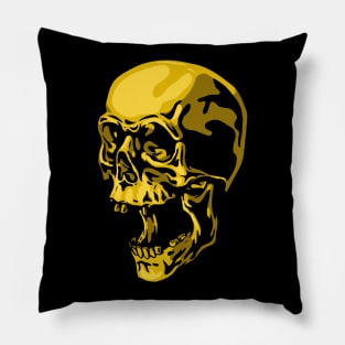 Golden Skull Pillow