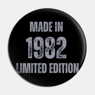 Vintage Made in 1982, Limited Edition  , Gift for Mom Dad Birthday Pin