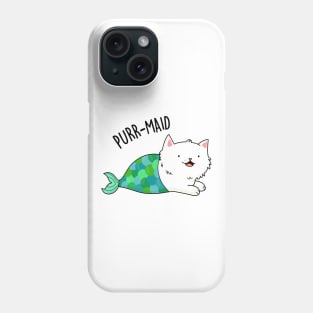 Purrmaid Cute Cat Mermaid Pun Phone Case