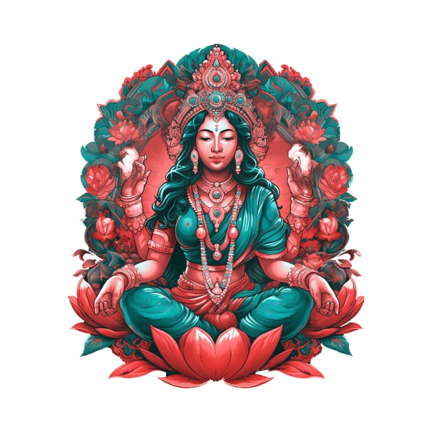 Divine Blessings: Lakshmi, the Goddess of Wealth by Quick Beach