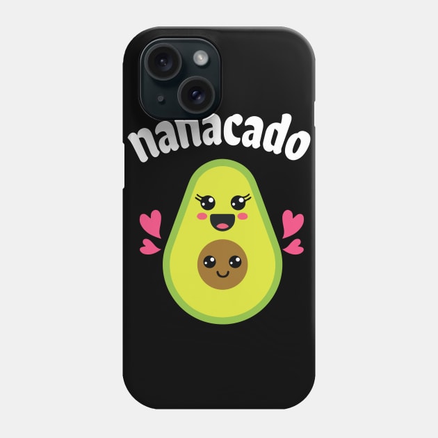 Avocados Huggin Together Happy Nanacado Grandma Son Daughter Phone Case by bakhanh123