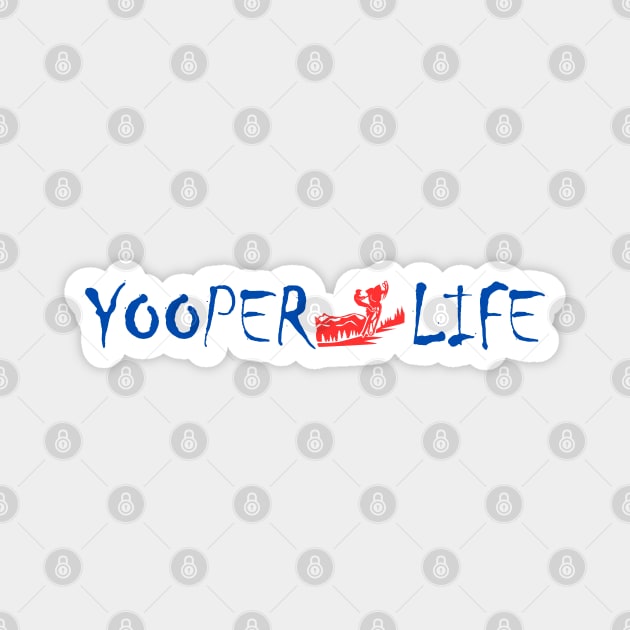 Yooper Life Snow Mobile Magnet by The Yooper Life