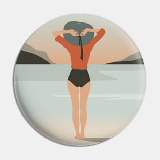 Vector flat summer illustration Pin