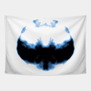 Rorschach inkblot bat shape Tapestry