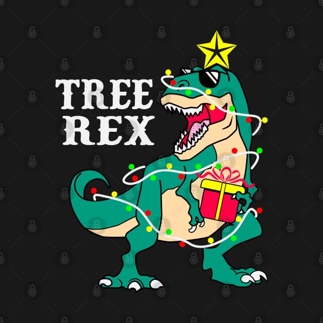 Tree Rex Funny T Rex Christmas Tree Dinosaur Lover Gift by BadDesignCo