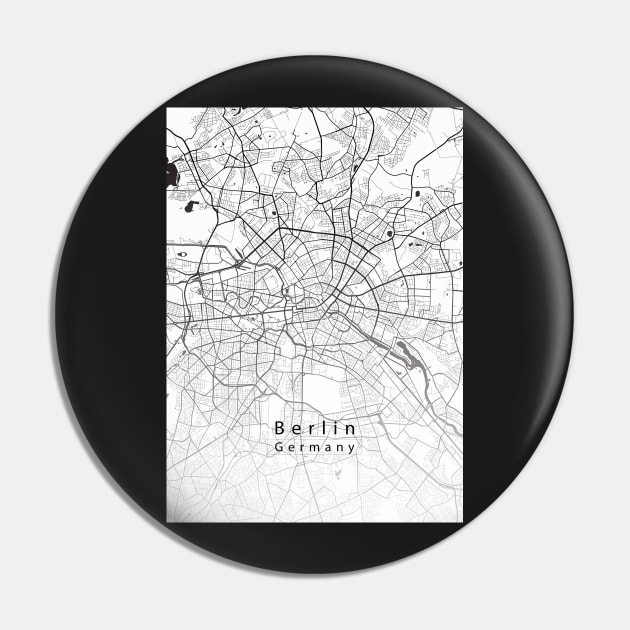 Berlin Germany City Map Pin by Robin-Niemczyk