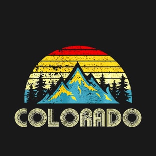 Colorado Vintage Mountains Nature Hiking T-Shirt