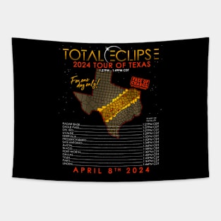 Total Solar Eclipse 2024 Tour Of Texas Tapestry