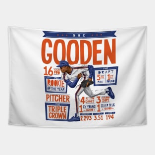 Dwight Gooden New York M Stats Tapestry