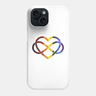 Polyamory Heart - Rainbow Pride Phone Case