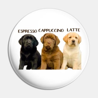 Espresso cappuccino latte cute puppy Pin