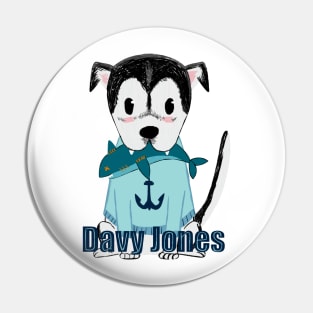 Seattle Kraken Davy Jones Team Dog Pin