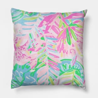 Pastel Palm Leaves Pillow