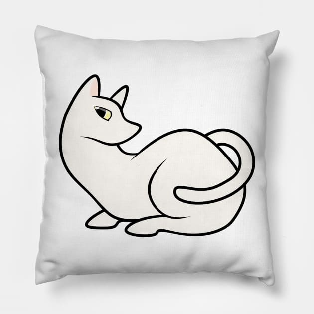 Khao Manee so cute Pillow by OortArt