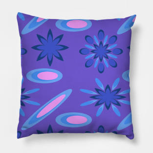 abstract seamless floral pattern exotic shapes Pillow