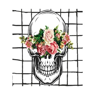 skull flower eyes T-Shirt