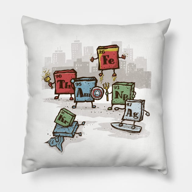 Periodically Heroic Pillow by kg07_shirts