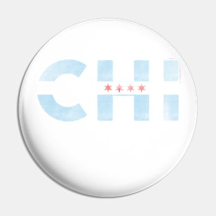 Chicago Flag Chi Pin