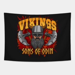 Vikings Sons Of Odin Tapestry