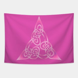 Triangle Knot With Doubled Threads Pink Tapestry