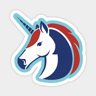 French unicorn Magnet