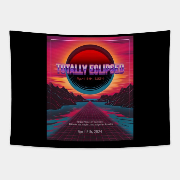 Totally Eclipsed 2024: Limited Edition Solar Eclipse T-Shirt Tapestry by Abystoic