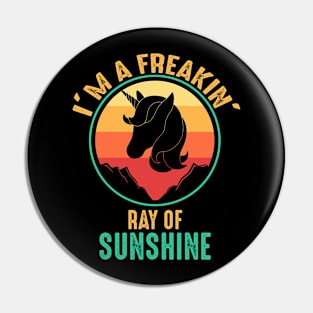 Ray Of Sunshine Unicorn Pin