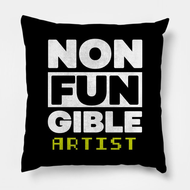 Non Fungible Token Artist nft Pillow by opippi