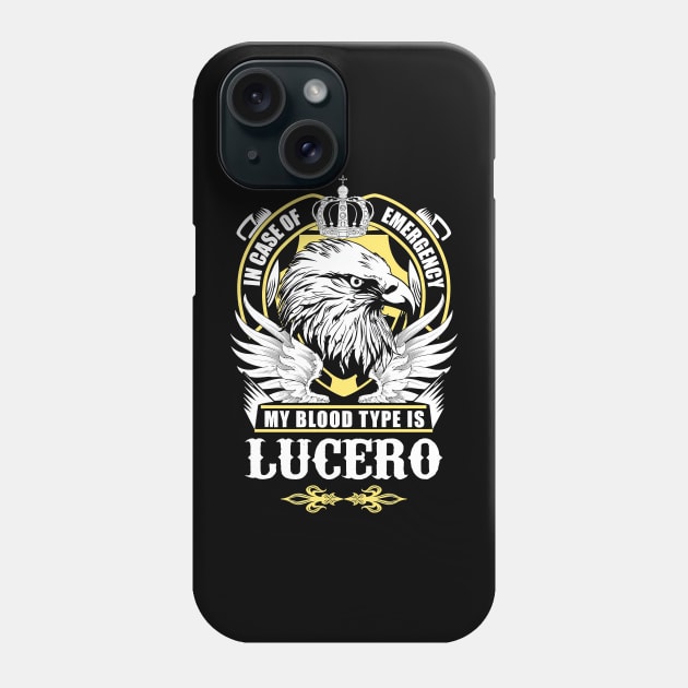 My Blood Type Is Lucero Eagle Phone Case by tinastore