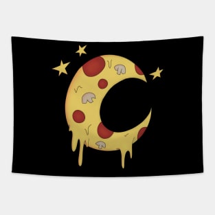 Pizza Moon Tapestry