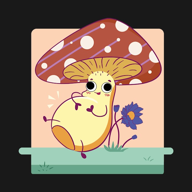 Mushroom with Googly Eyes by Genesis