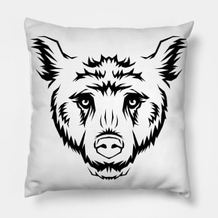 Bear - Silhouette design Pillow