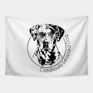 Catahoula Leopard Dog Portrait Tapestry