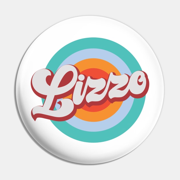 Color Circle With Name Lizzo Pin by Mysimplicity.art