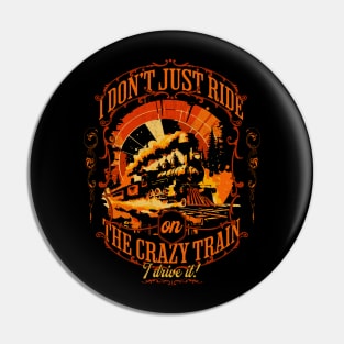 Crazy Train Conductor: Steering the Madness Pin