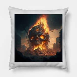 Post Apocalyptic War Against the Machines Pillow