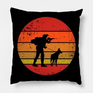 K-9 Team Sunset Pillow