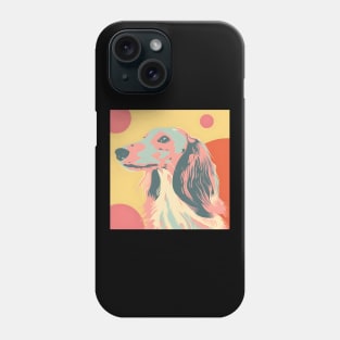 Retro Saluki: Pastel Pup Revival Phone Case