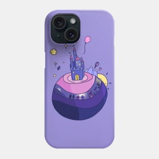 Purple castle planet Phone Case