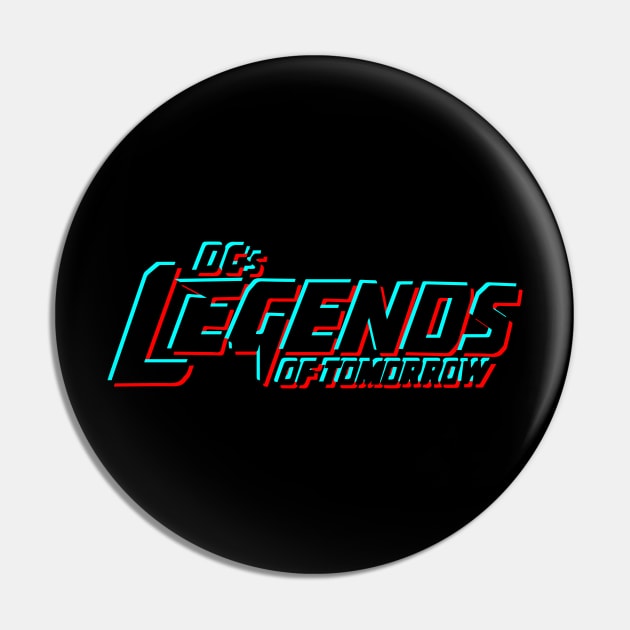 Legends of Tomorrow Logo - Glitch Black Pin by viking_elf