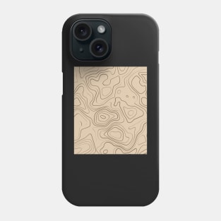 Warm Tones Abstract Topography  Aeasthetic  Pattern Phone Case