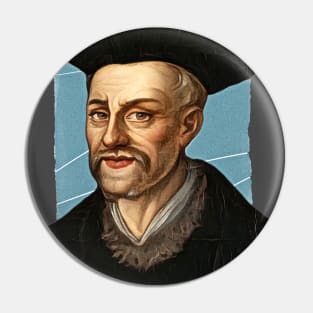 French Writer François Rabelais illustration Pin