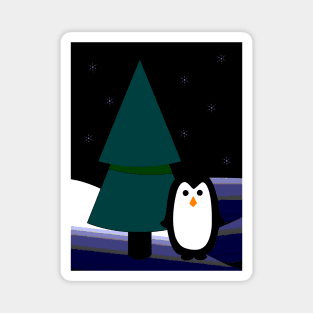 Holiday Penguin Magnet