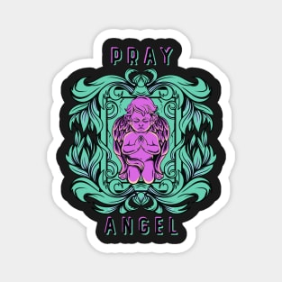 Pray Angel - Vintage Magnet