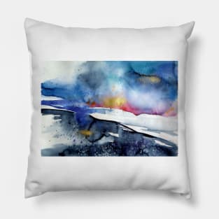 Wintertime landscape II Pillow