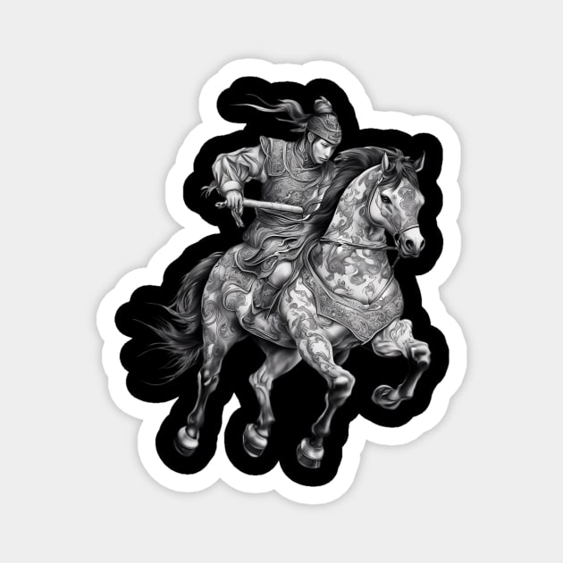 Ancient Chinese Soldier Magnet by animegirlnft