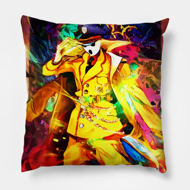 Faceless Phantom Pillow by hustlart